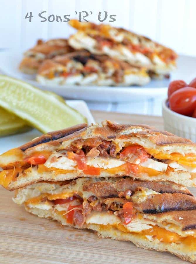 Chipotle Chicken Bacon Ranch Paninis