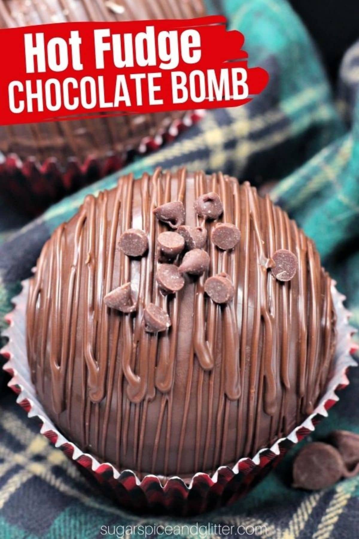 Chocolate Fudge Hot Chocolate Bomb
