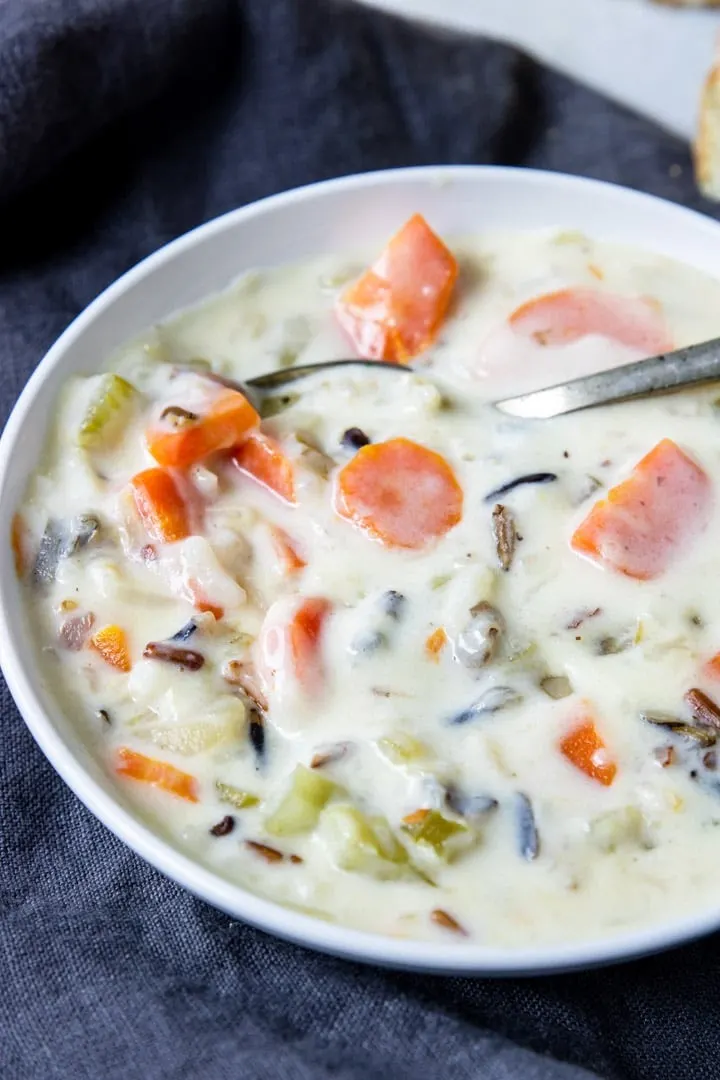 Creamy Instant Pot Wild Rice Soup