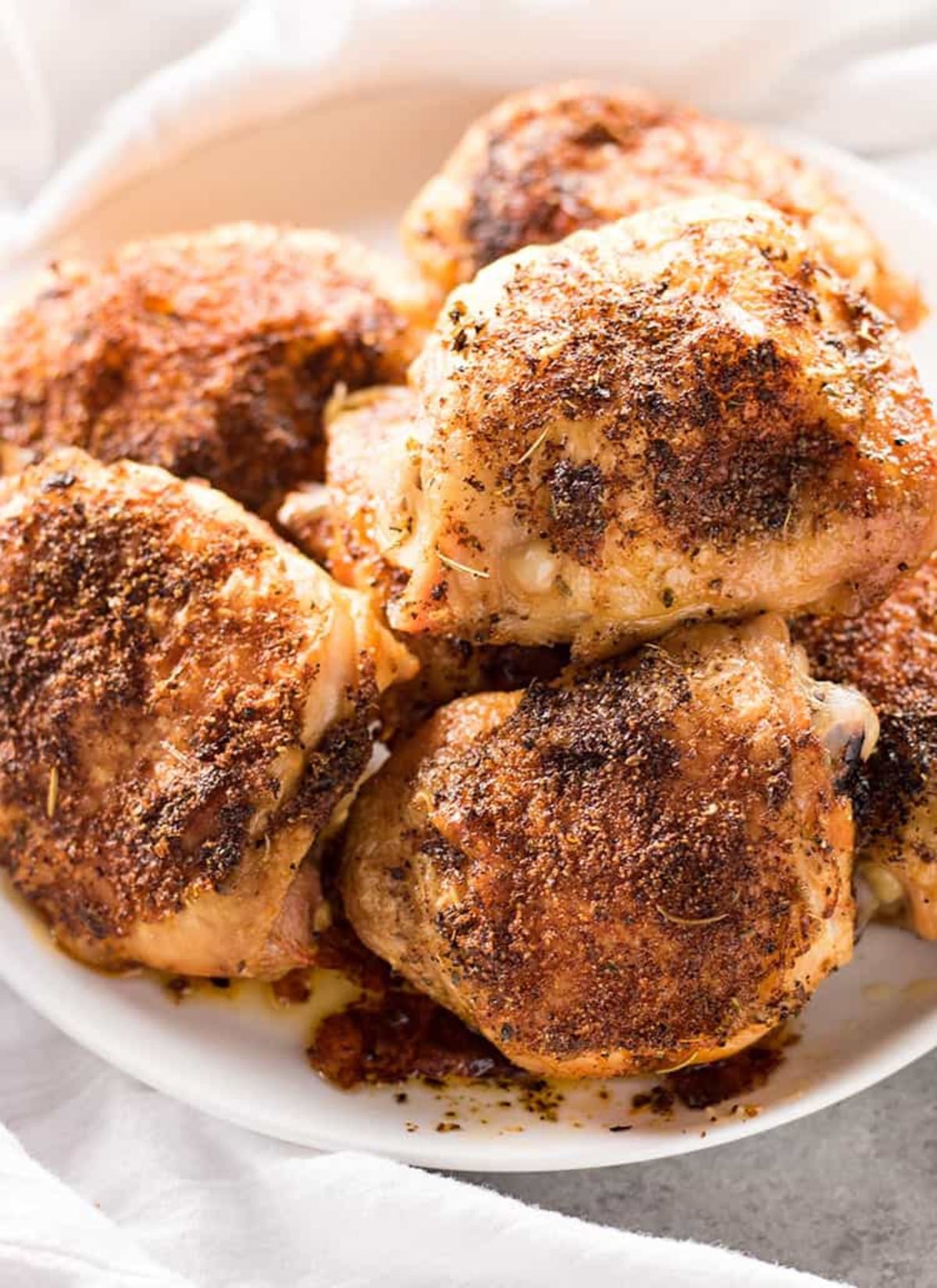 Crispy Baked Chicken Thighs
