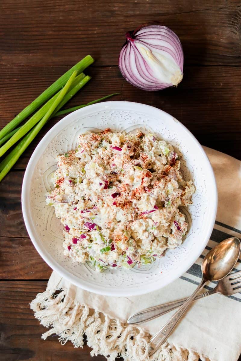 Egg-Free Cauliflower Potato Salad