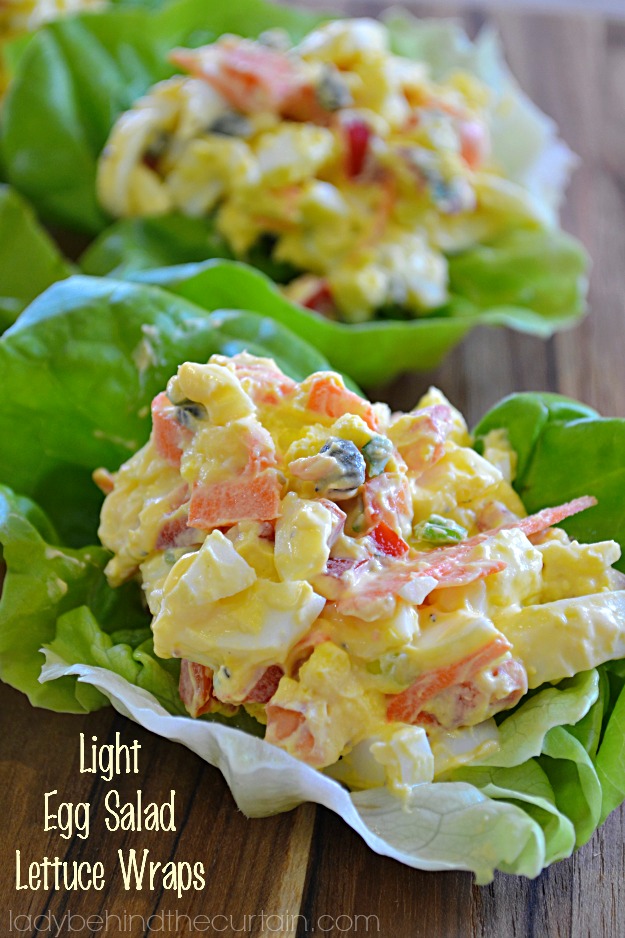 Egg Salad Lettuce Wraps