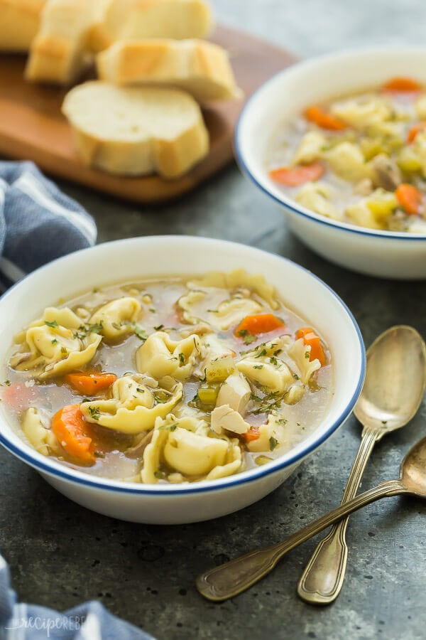 Instant Pot Chicken Tortellini Soup