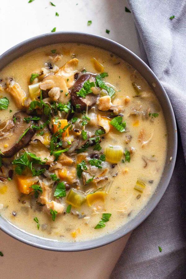 Instant Pot Chicken Wild Rice Soup