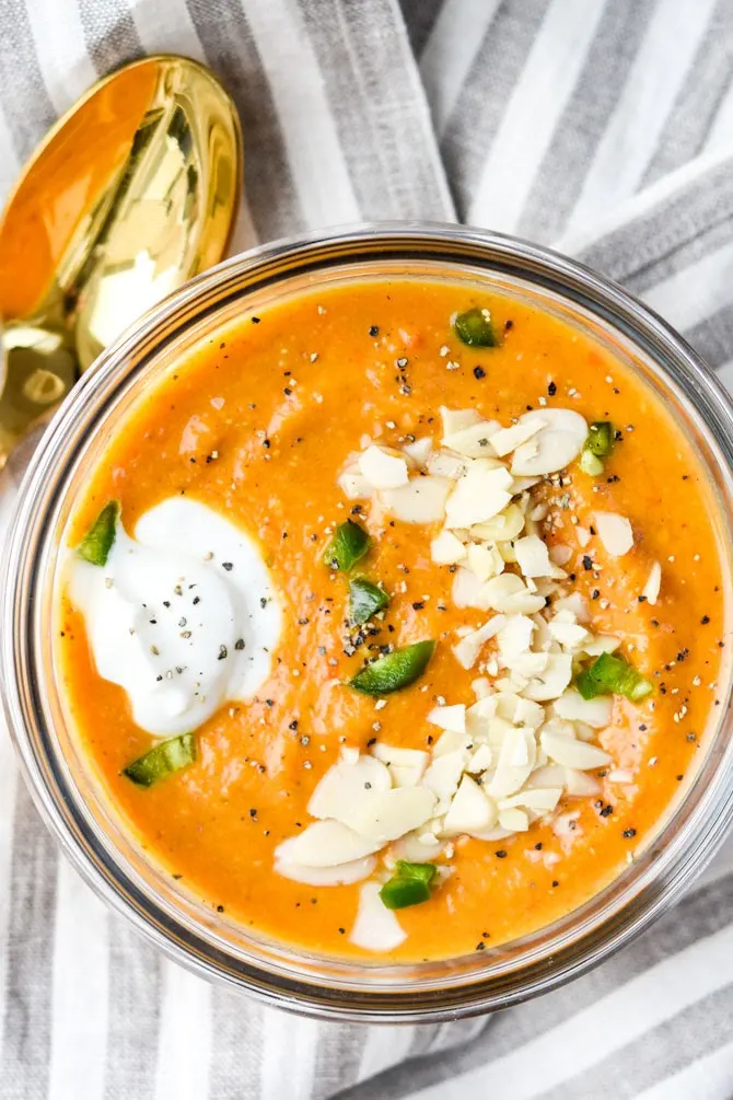 Instant Pot Curried Carrot Lentil Soup