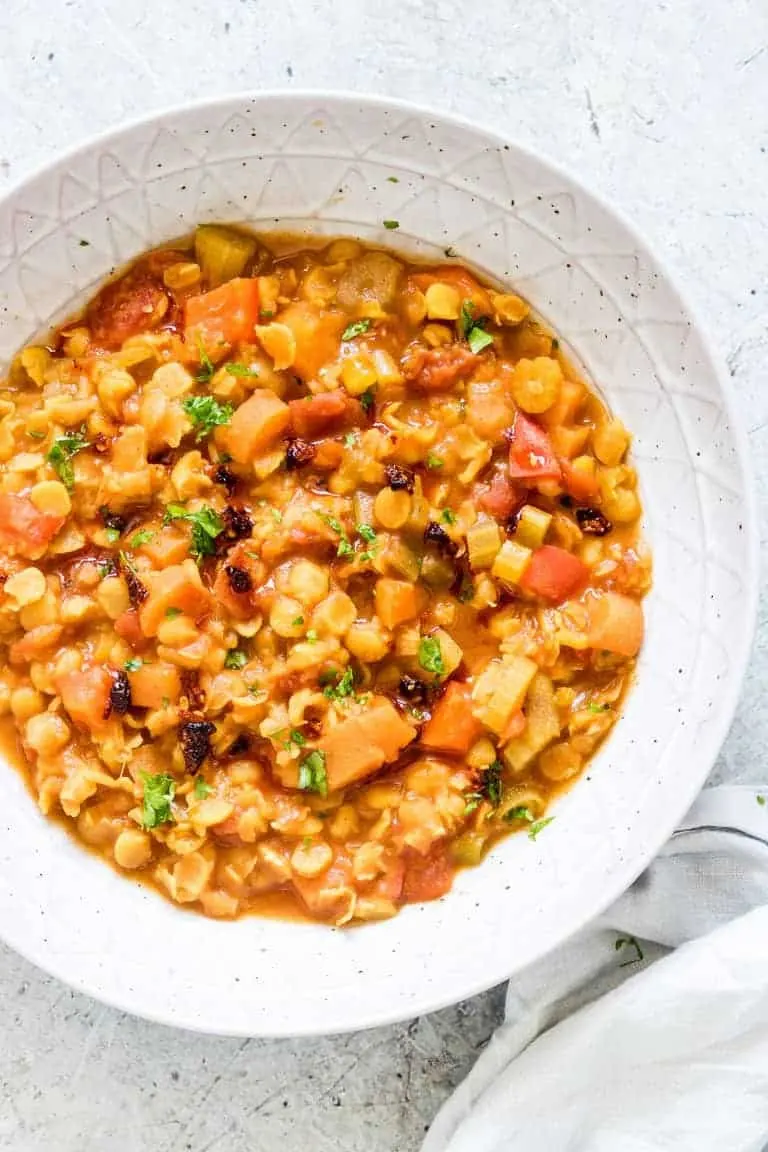 Instant Pot Moroccan Split Pea Soup