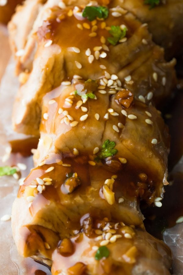 Instant Pot Pork Tenderloin with Soy Ginger Sauce