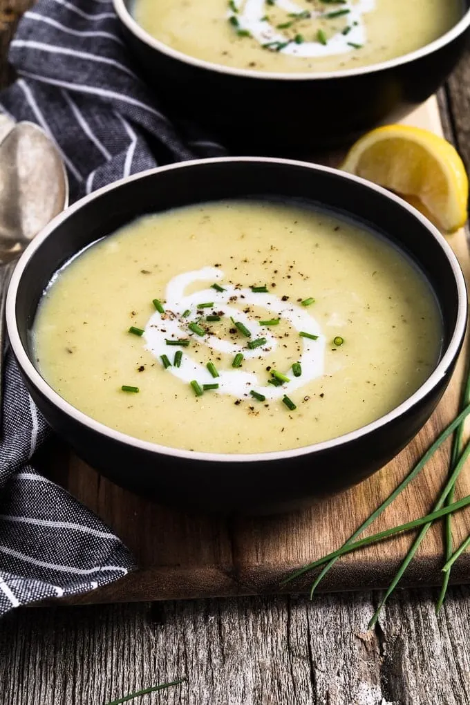 Instant Pot Potato Leek Soup