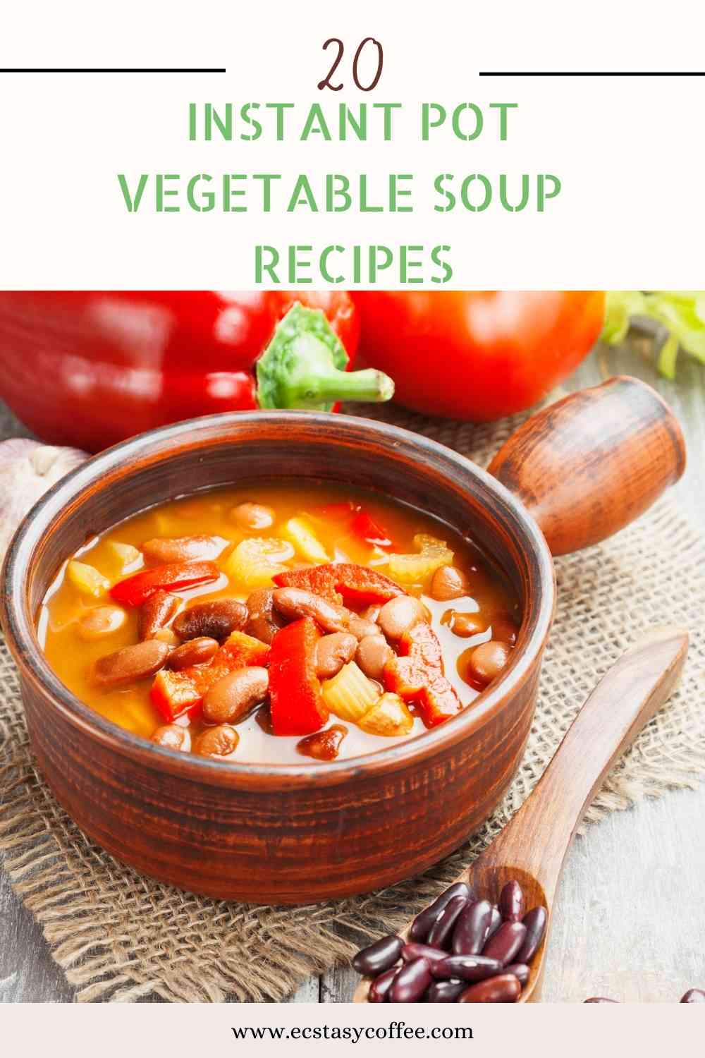 Instant Pot Vegetable Soup (20 Easy Recipes)