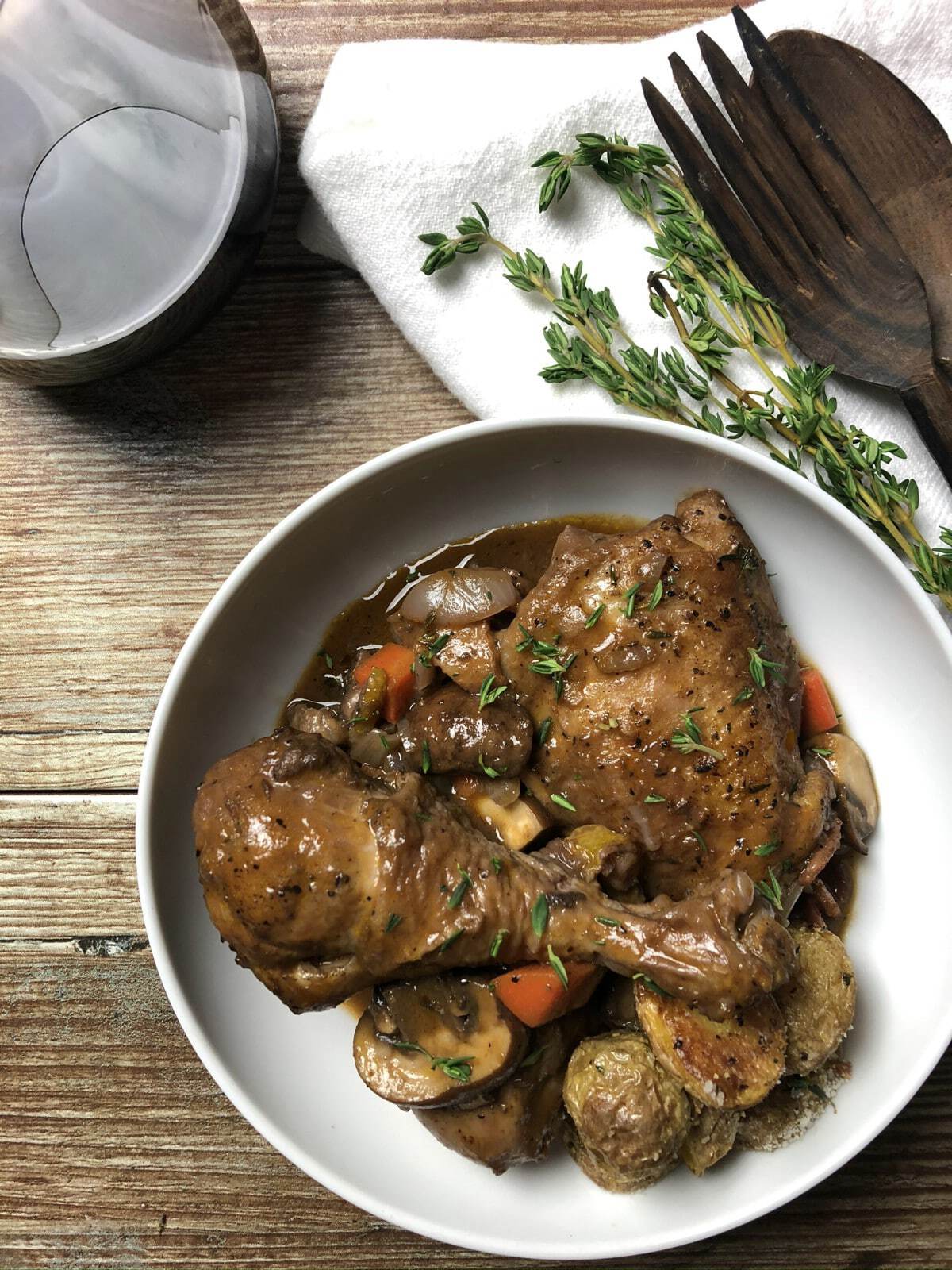 Julia Child's Coq au Vin Chef's Recipe
