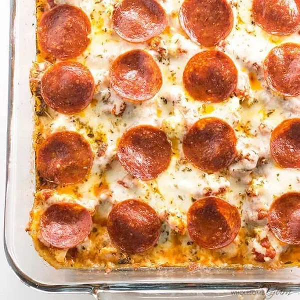 Keto Low Carb Pizza Casserole Recipe