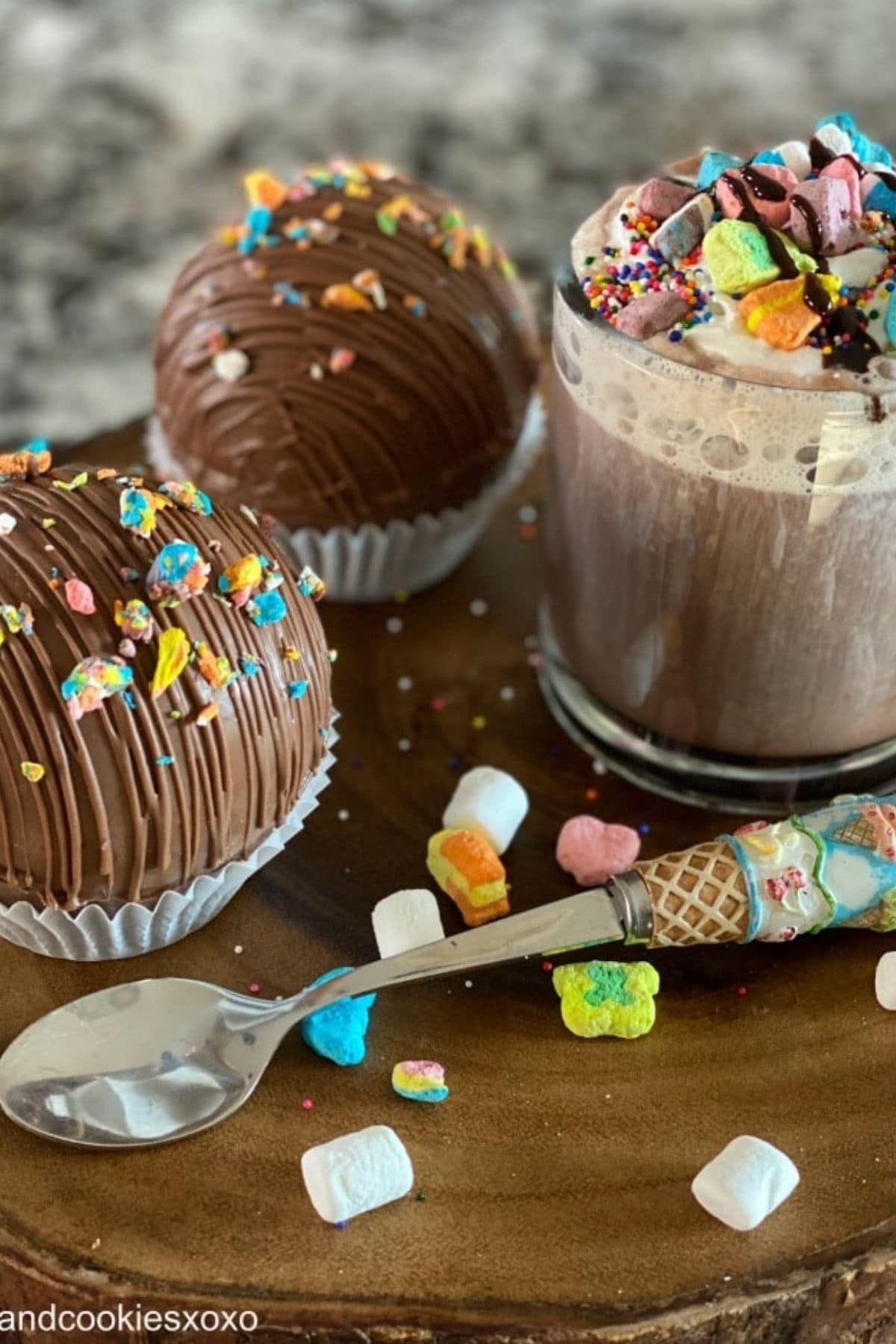 Lucky Charms Hot Cocoa Bombs
