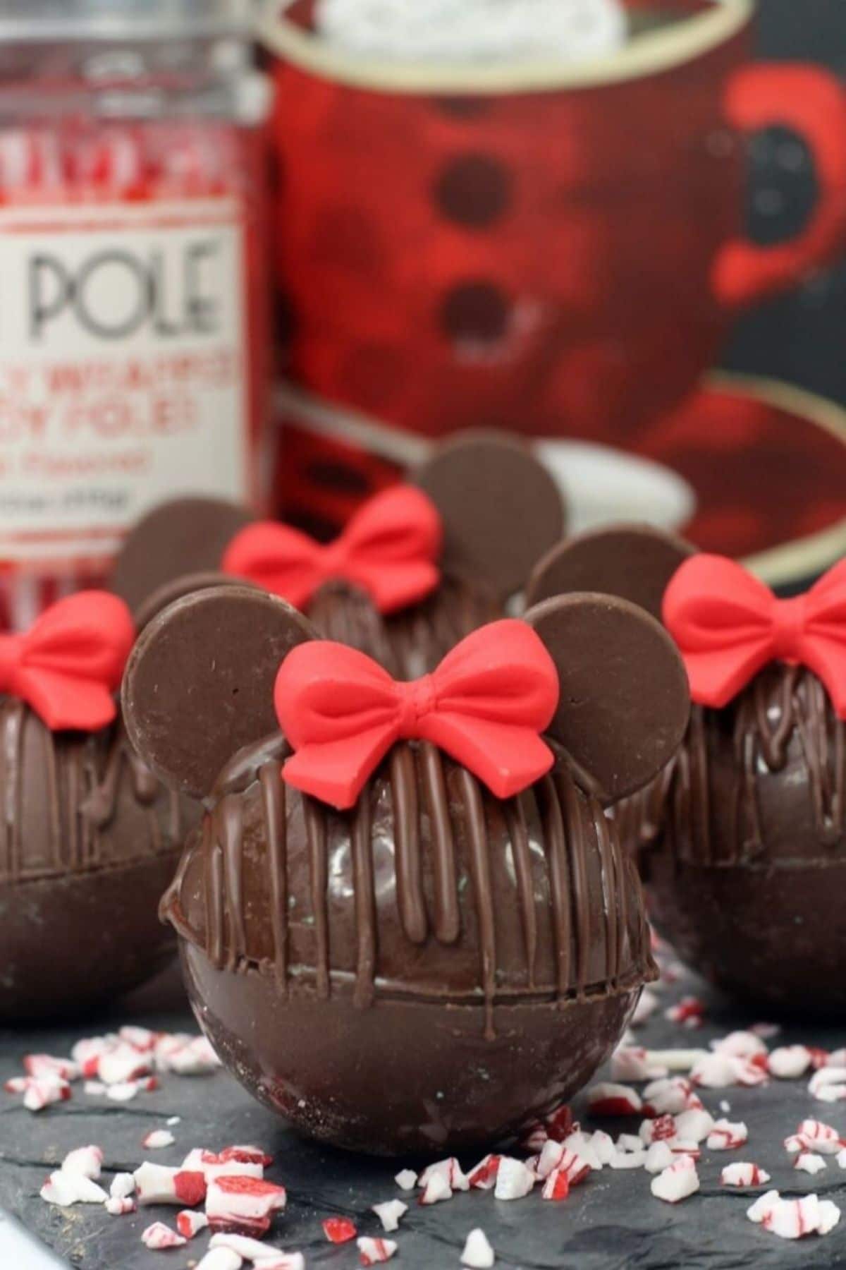 Minnie Mouse Hot Cocoa Bombs
