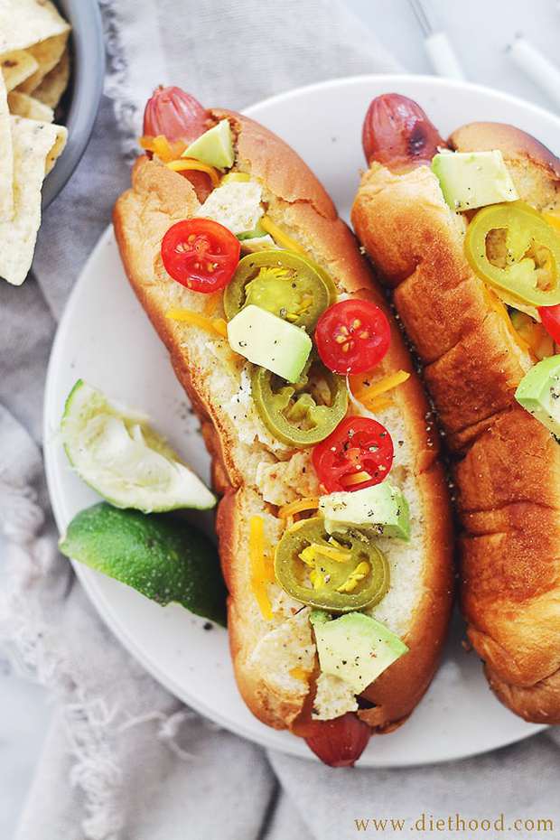 Nacho Hot Dogs