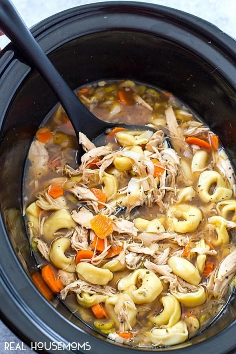 One Pot Chicken Tortellini Soup