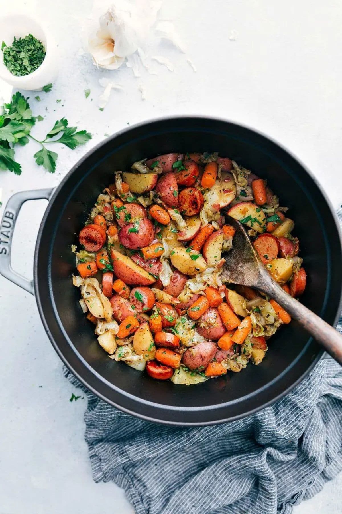 One-Pot Sausage Cabbage and Potatoes
