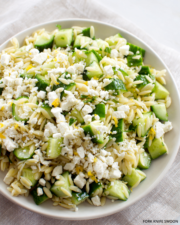 Orzo Salad with Cucumber & Feta