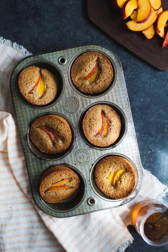 Pepita Financiers with Nectarines