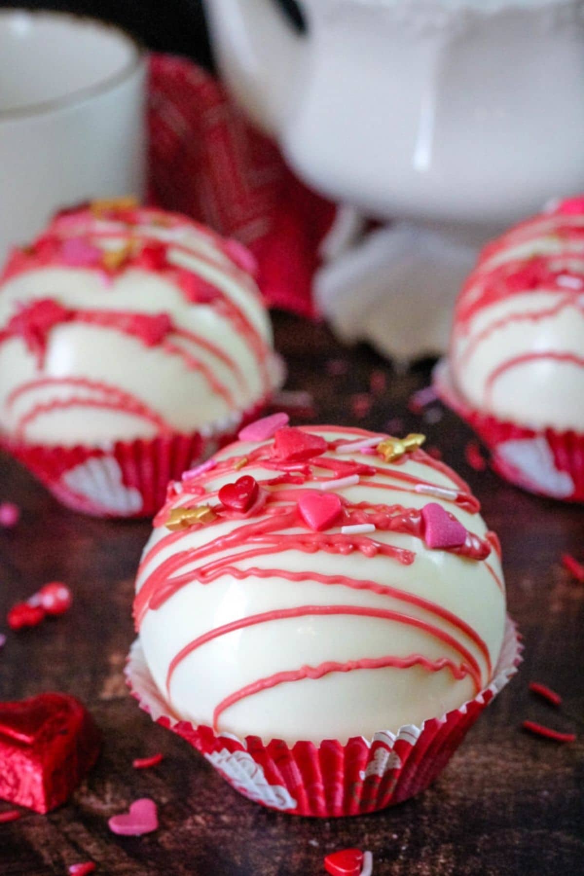 Pink Hot Cocoa Bombs
