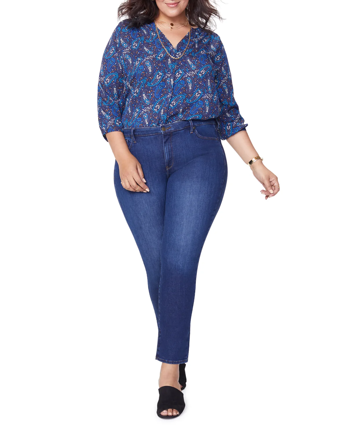 Plus Size Sheri Slim-Leg Ankle Jeans
