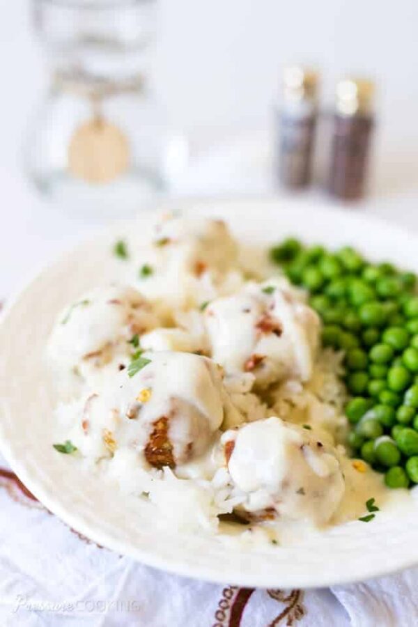 Pressure Cooker Chicken Parmesan Meatballs