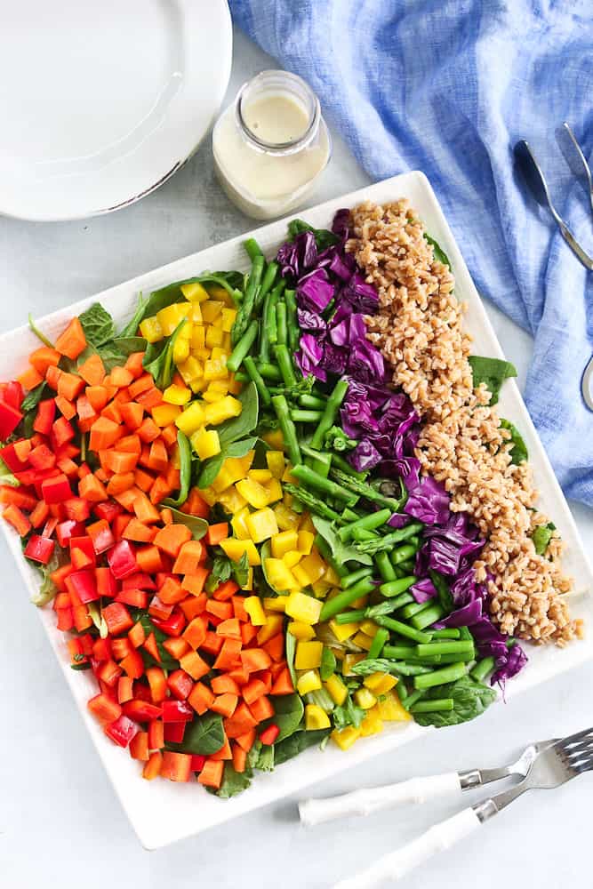 Rainbow Farro Salad