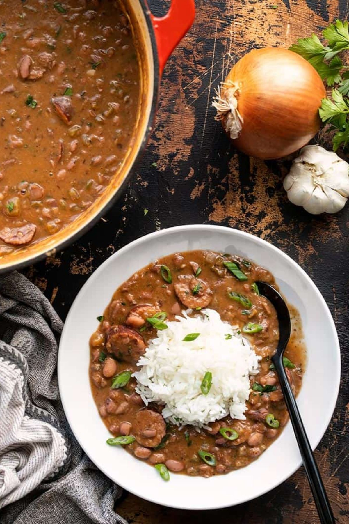 Red Beans and Rice with Sausage 
