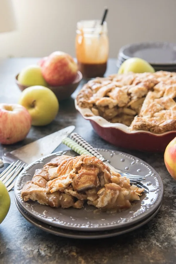 Salted Caramel Apple Pie