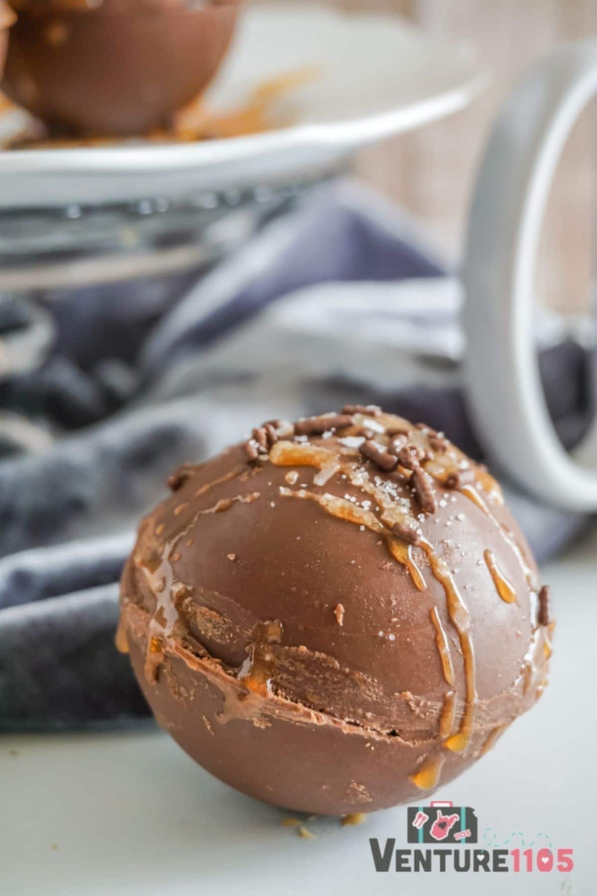 Salted Caramel Hot Cocoa Bombs
