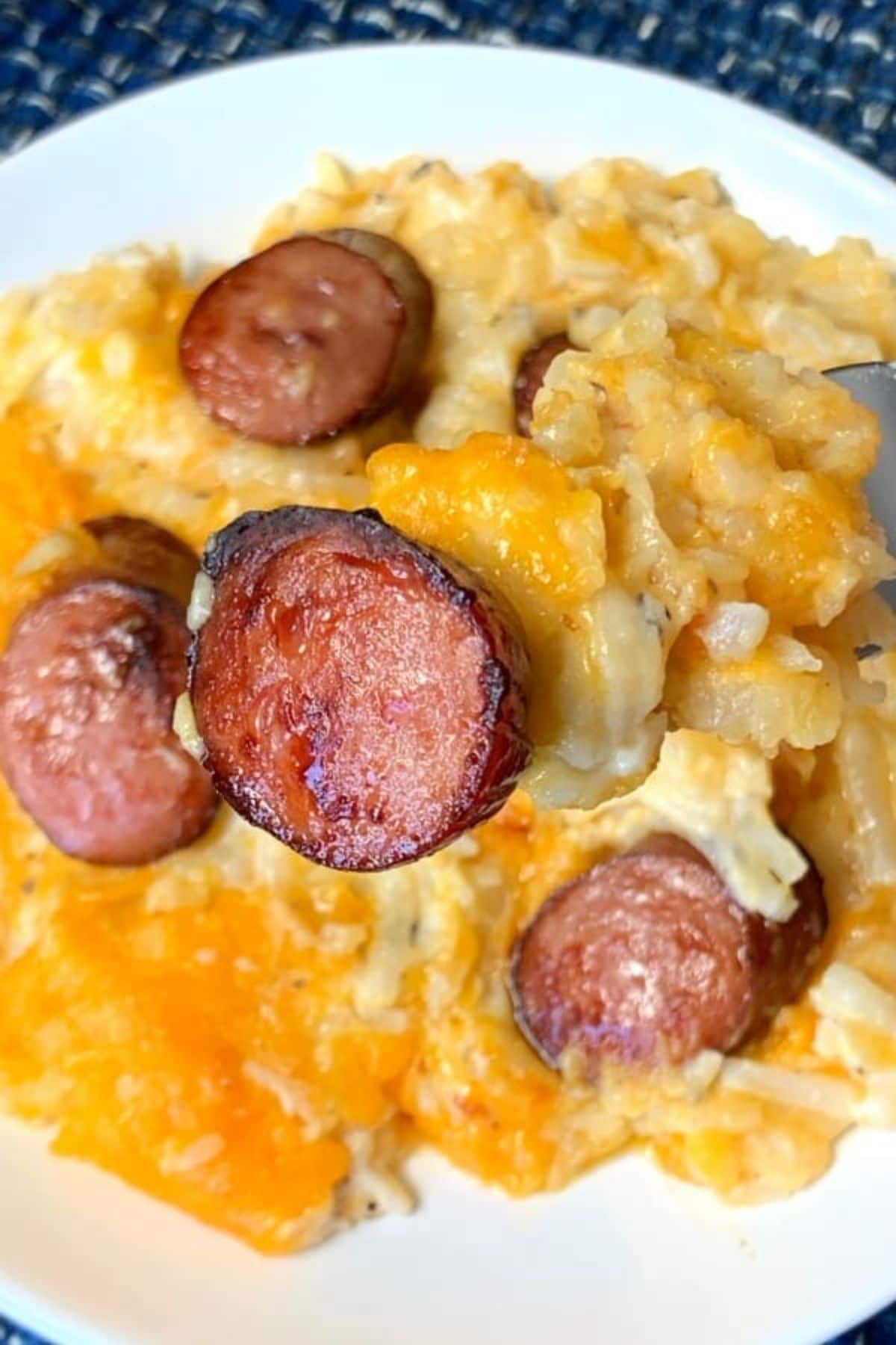 Smoked Sausage and Cheesy Potato Casserole
