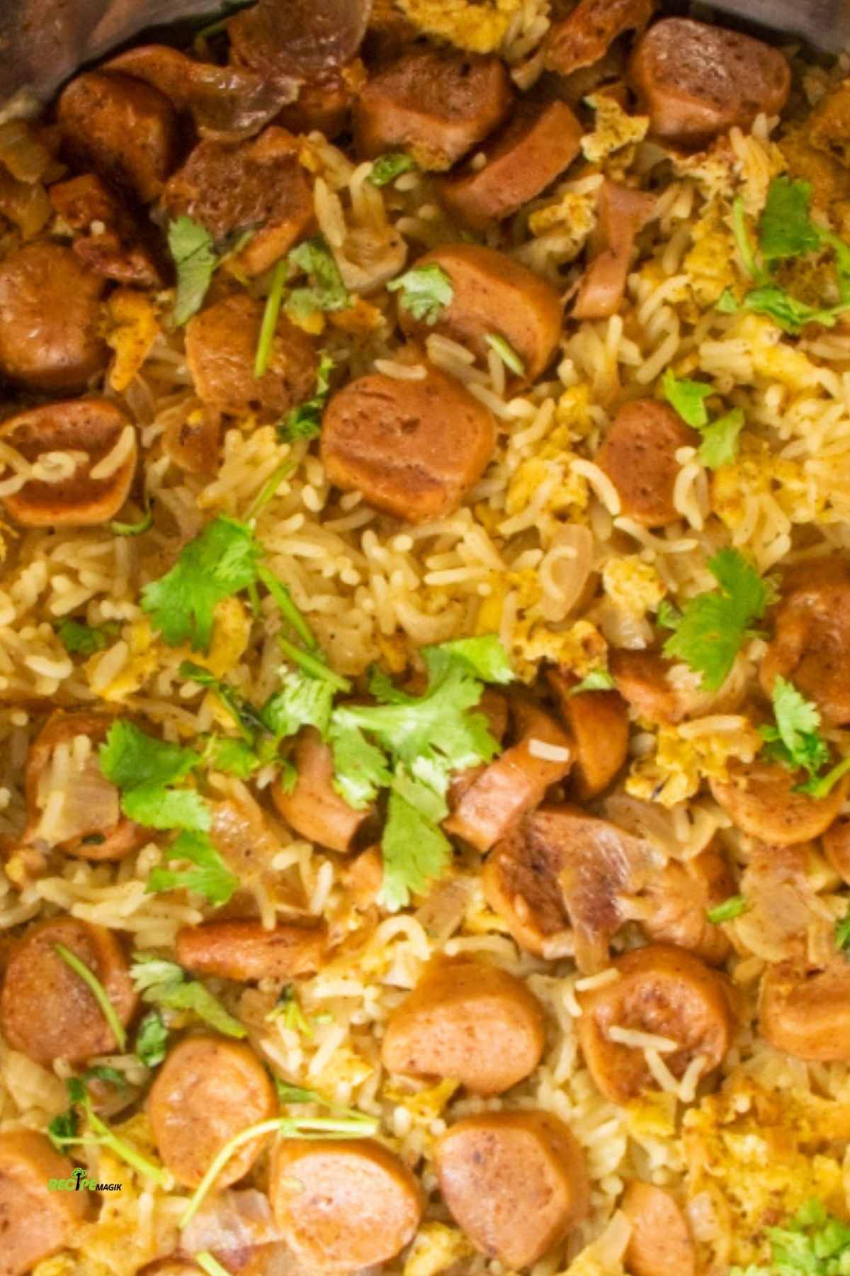 Smoked Sausage with Rice - Instant Pot