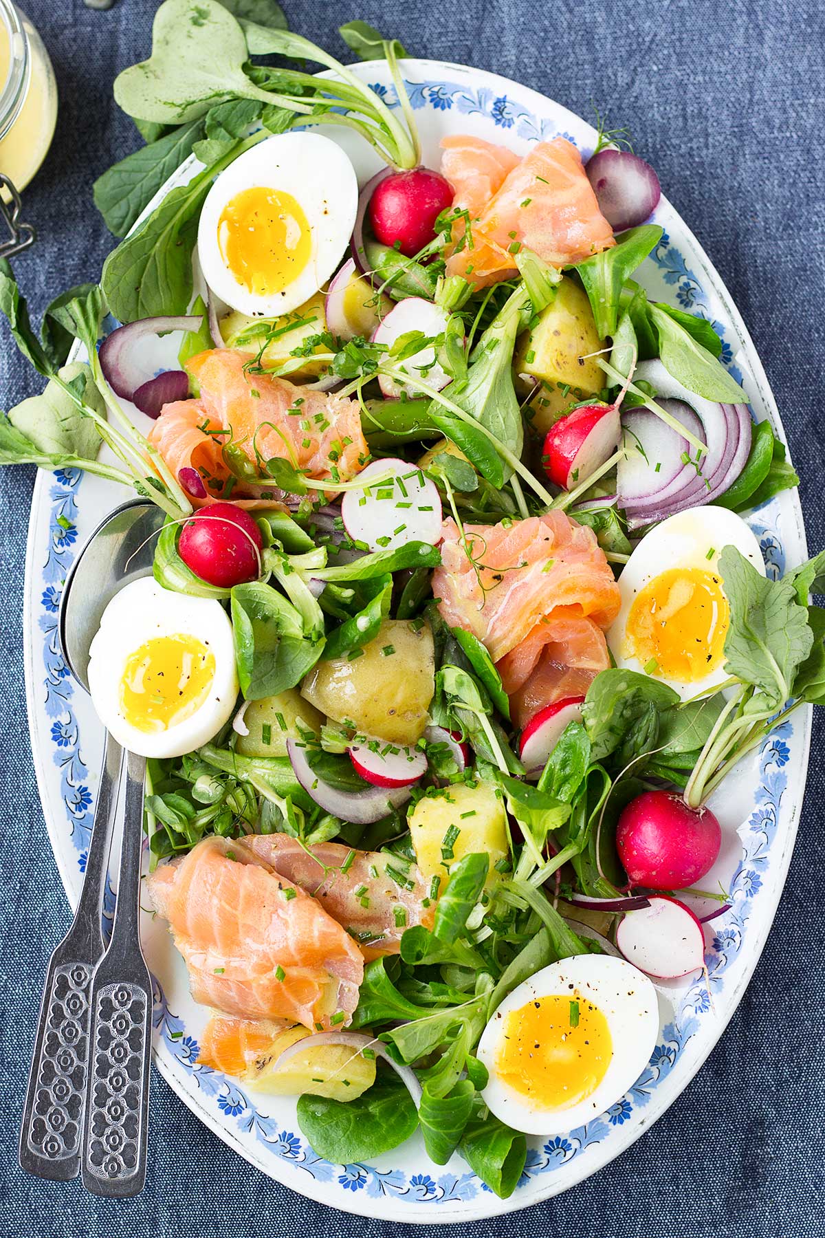 Spring Salmon Salad with Dijon Vinaigrette