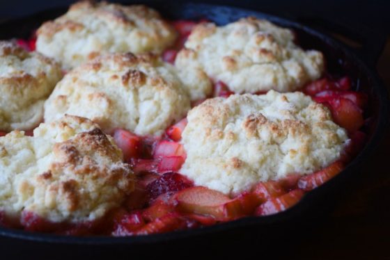 Strawberry Rhubarb Cobbler