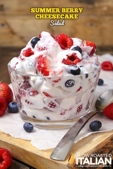 Summer Berry Cheesecake Salad