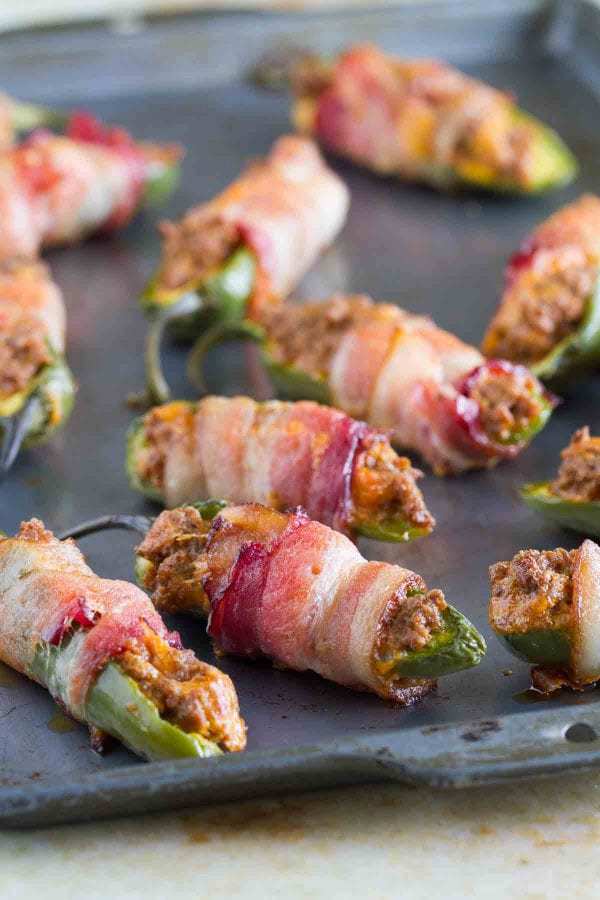 Taco stuffed jalapeños