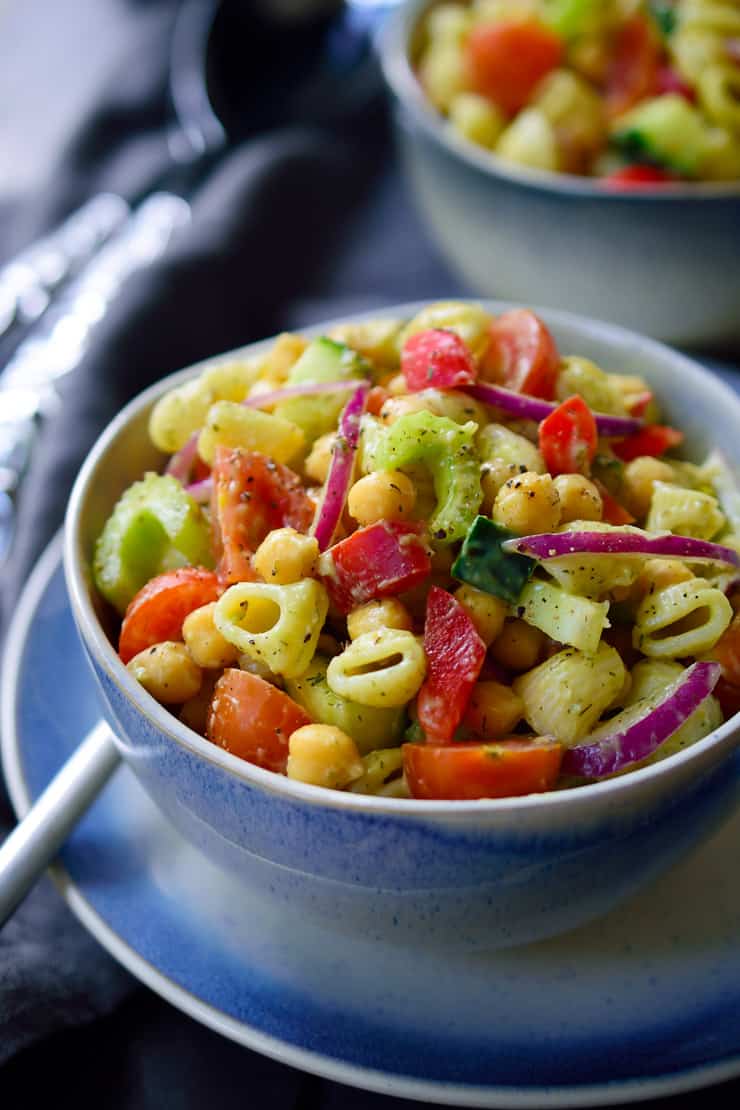 Vegan Avocado Pasta Salad