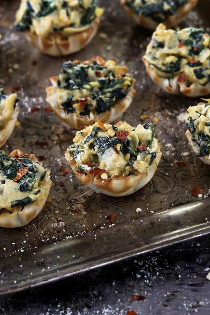 Vegan Spinach Artichoke Cups