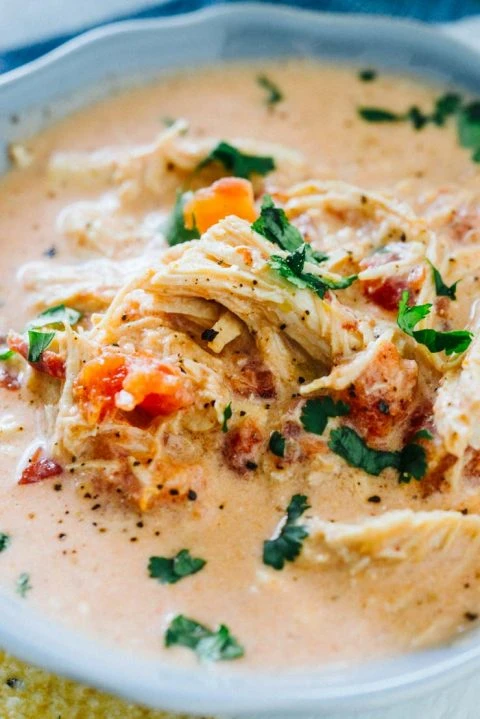 Zesty Queso Keto Chicken Soup