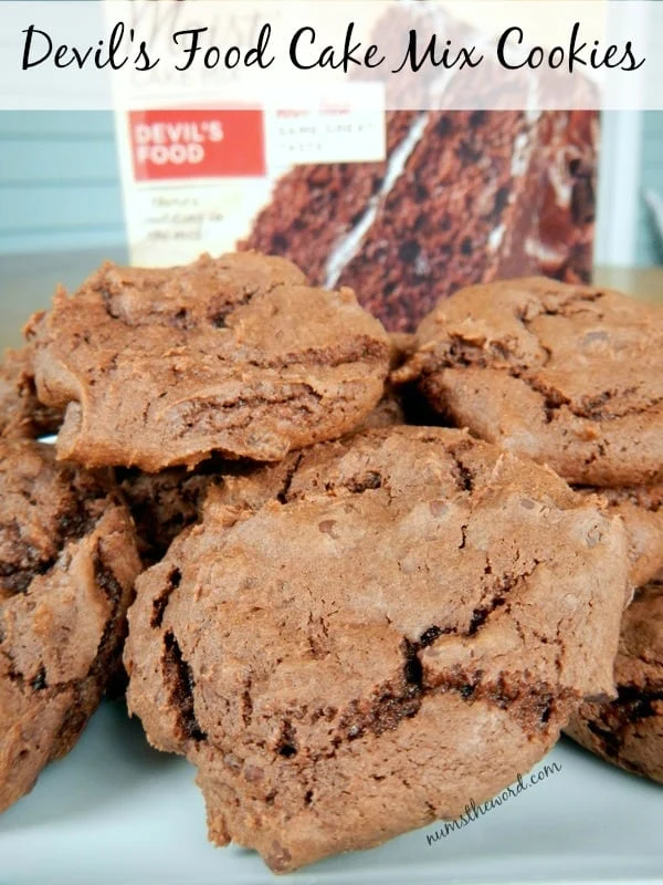 Devil’s Food Cake Mix Cookies