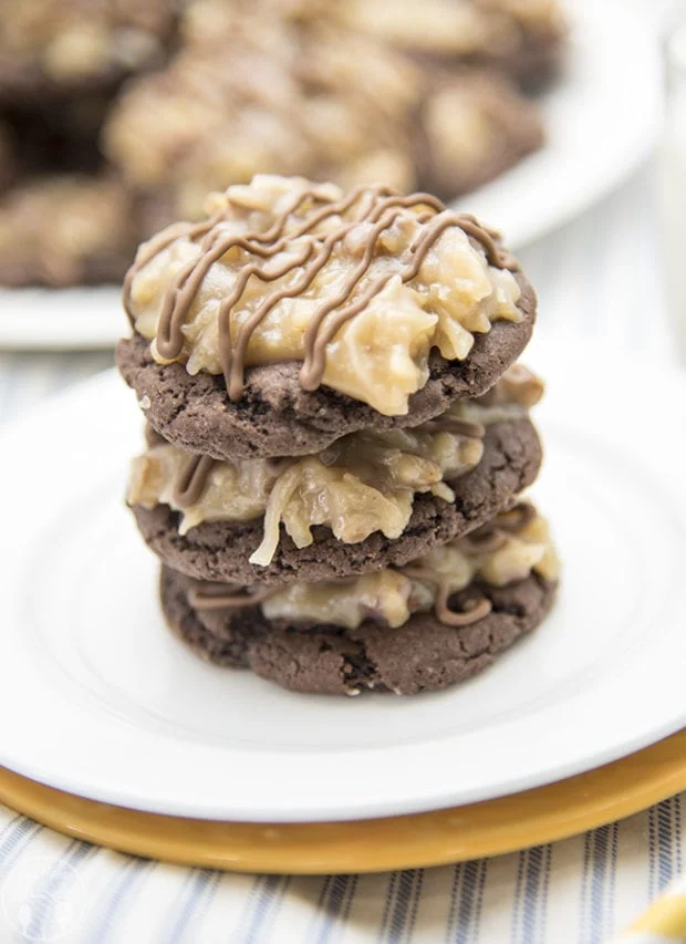 German chocolate cake cookies