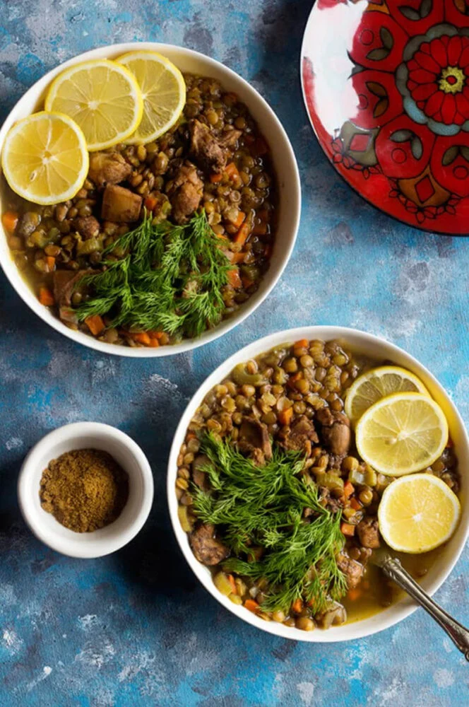 Leftover Chicken Lentil Soup