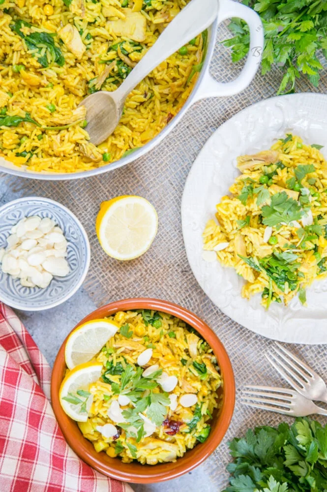 Leftover Roast Chicken Biryani