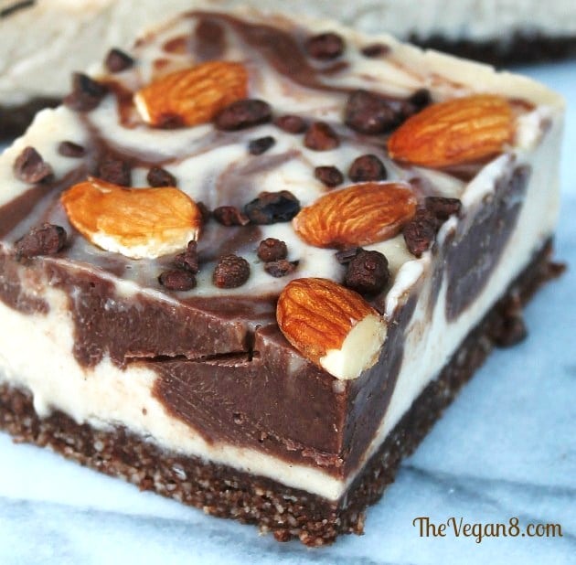 No Bake Chocolate Almond Cheesecake