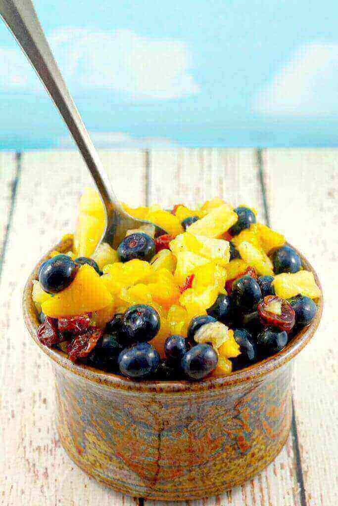 Peach Pineapple Fruit Salsa