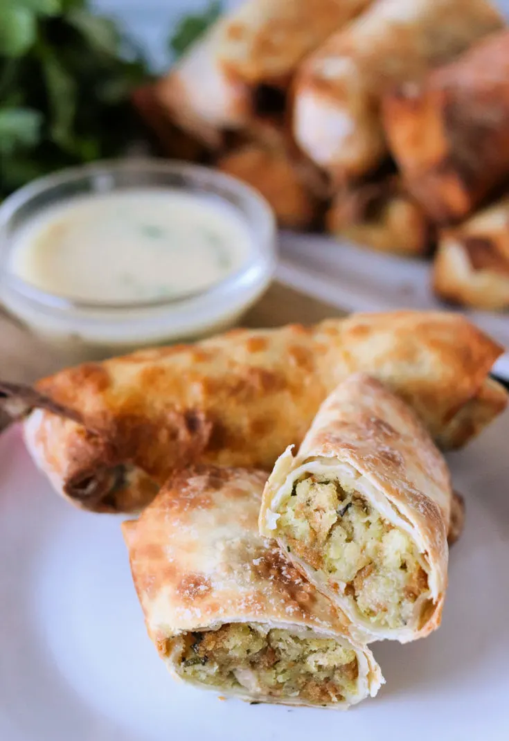 Turkey Stuffing Eggrolls