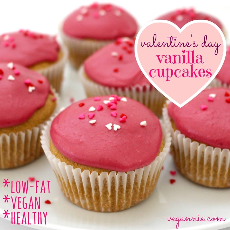 Valentine’s Day Vanilla Cupcakes