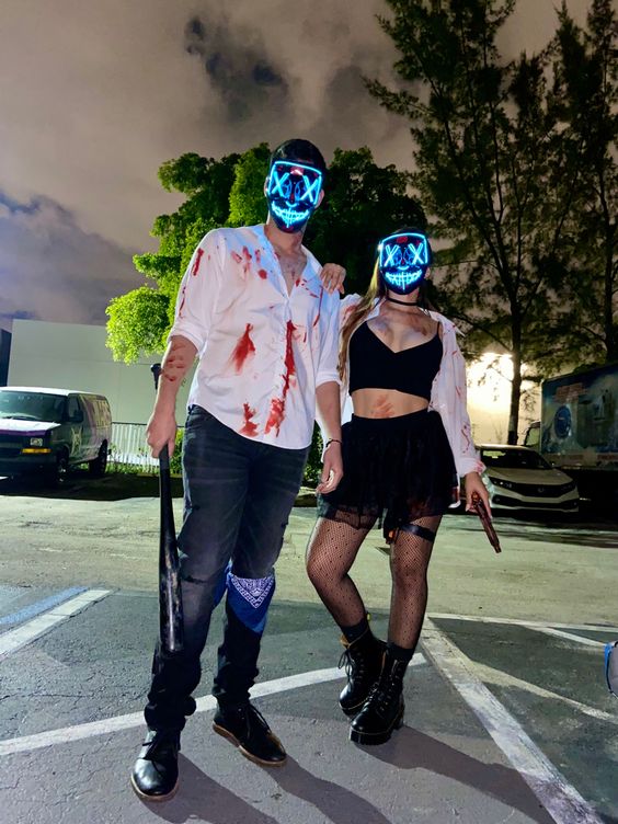 Halloween Costumes for the Purge Couples.