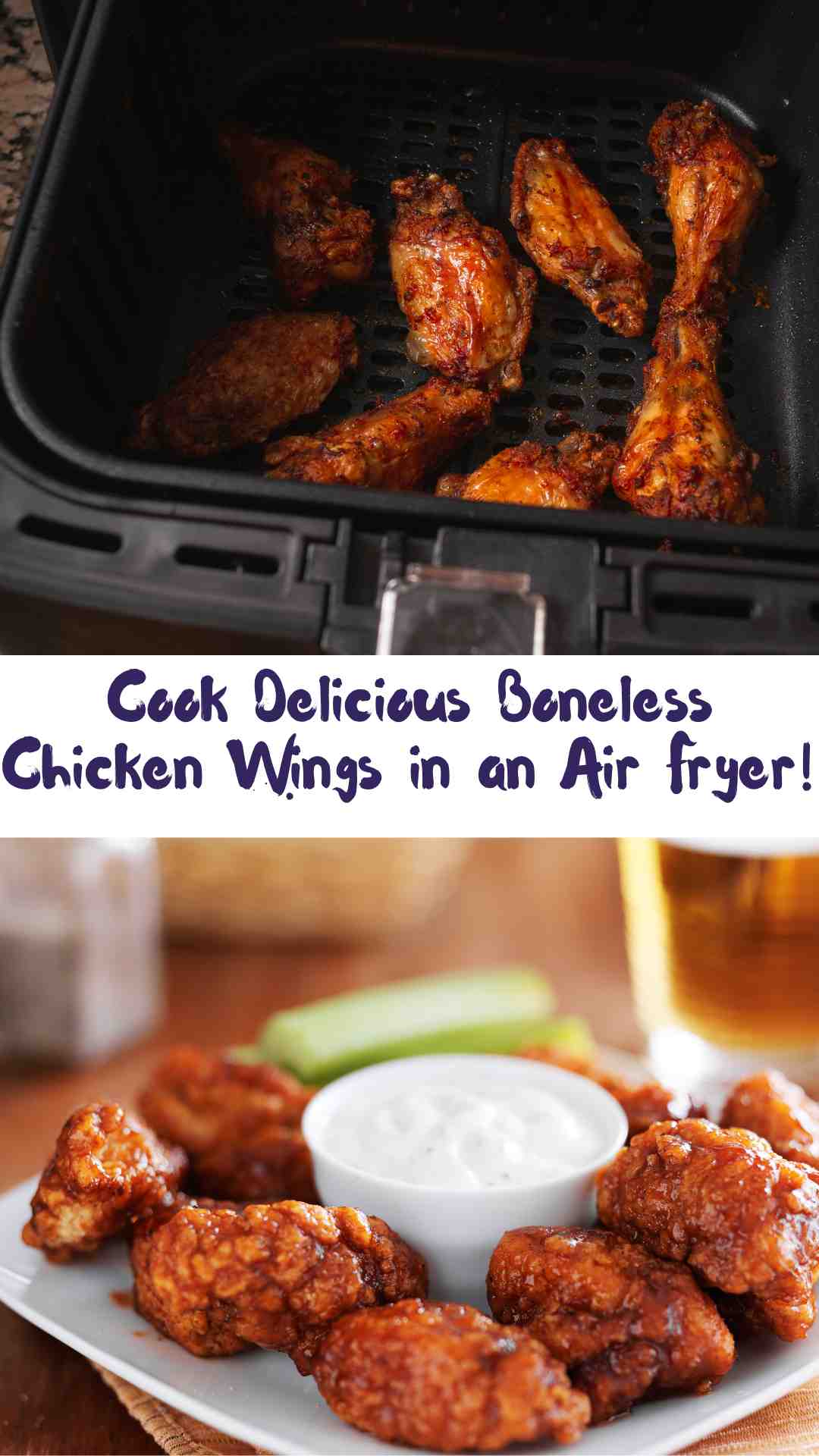 Cook Delicious Boneless Chicken Wings in an Air Fryer!