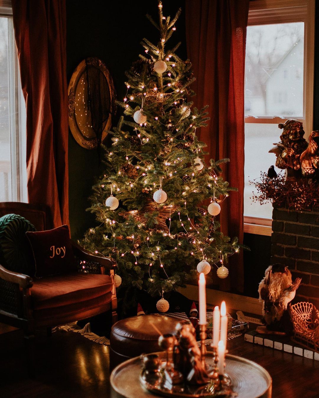 Christmas Corner with Soft Lighting