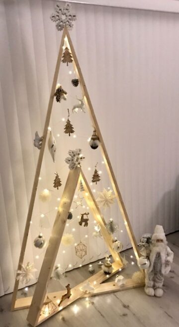 40 Ideas to Get a Modern Wooden Christmas Tree This Year